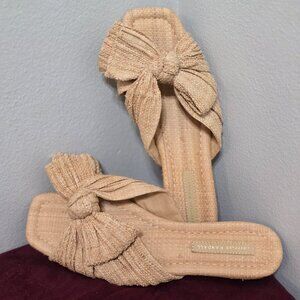 Loeffler Randall Daphne Pleated Knot Sandals Size US Womens 6.5 B